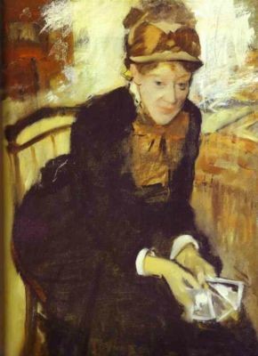 Oil portrait Painting - Portrait of Mary Cassat. c. 1880-84 by Degas,Edgar