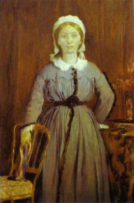 Oil portrait Painting - Portrait of Thérèse de Gas, the Artist's Sister. c.1863 by Degas,Edgar