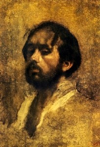 Oil portrait Painting - Self Portrait 1863 by Degas,Edgar
