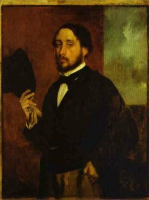 Oil portrait Painting - Self-Portrait. c.1863 by Degas,Edgar
