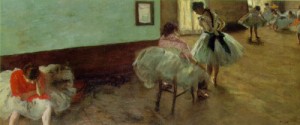  Photograph - The Dance Lesson  c.1879 by Degas,Edgar