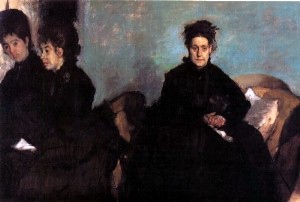  Photograph - The Duchess di Montajesi and Daughters Elena Camil n.d by Degas,Edgar