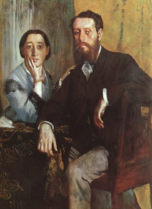  Photograph - The Duke and Duchess Morbilli, approx. 1865 by Degas,Edgar