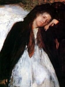 Oil degas,edgar Painting - The Invalid 1872-73 by Degas,Edgar