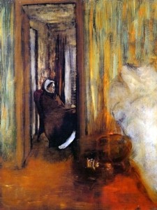 Oil degas,edgar Painting - The Nurse 1872-73 by Degas,Edgar