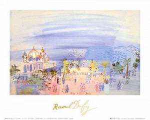 Oil dufy,rauol Painting - Casino in Nice by Dufy,Rauol