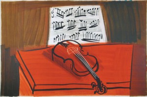 Oil dufy,rauol Painting - Concert des Anges4 by Dufy,Rauol