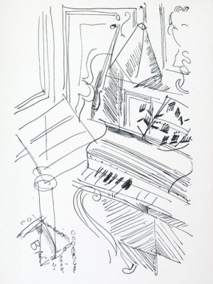 Oil dufy,rauol Painting - Concert des Anges5 by Dufy,Rauol