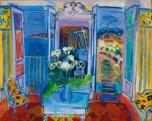 Oil dufy,rauol Painting - Interieur a la Fenetre by Dufy,Rauol