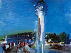 Oil dufy,rauol Painting - Jetty and the Pier by Dufy,Rauol