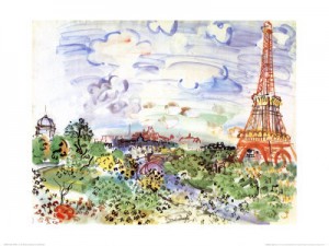 Oil dufy,rauol Painting - La Tour Eiffel, c.1935 by Dufy,Rauol