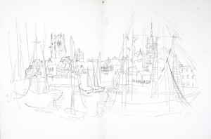 Oil dufy,rauol Painting - Les Ces Normandes3 by Dufy,Rauol