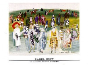 Oil dufy,rauol Painting - Mannequins de Poiret aux Cours by Dufy,Rauol