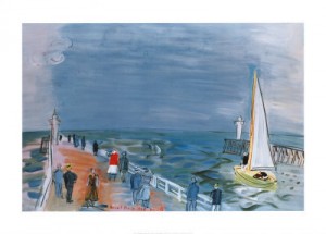Oil dufy,rauol Painting - Promenade by Dufy,Rauol