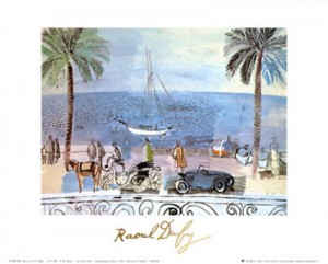 Oil dufy,rauol Painting - Promenade a Nice by Dufy,Rauol