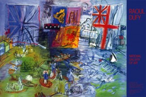 Oil dufy,rauol Painting - Regatta at Henley by Dufy,Rauol