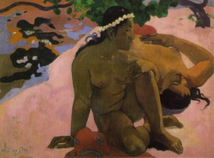 Oil gauguin,paul Painting - What! Are You Jealous  1892 by Gauguin,Paul