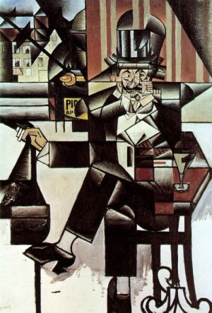  Photograph - Man in the Cafe    1912 by Gris Juan