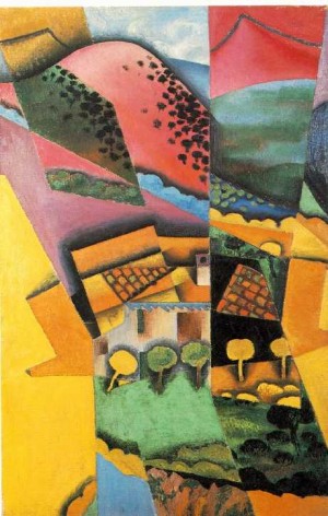 Oil landscape Painting - Landscape at Ceret  1913 BR by Gris Juan