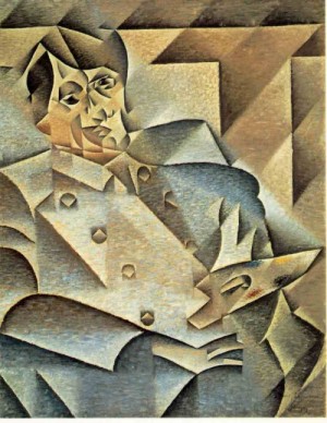 Oil portrait Painting - Portrait of Picasso by Gris Juan