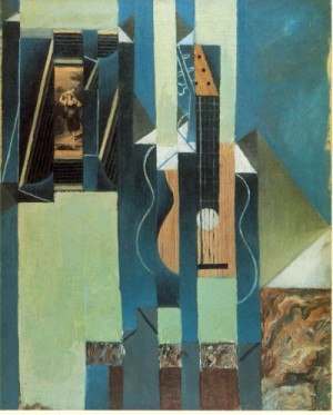 Oil gris juan Painting - The Guitar  1913 by Gris Juan