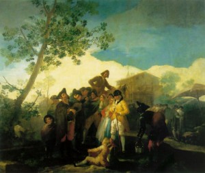 Oil goya francisco Painting - Blind Guitarist  1778 by Goya Francisco