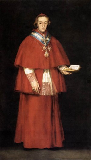 Oil goya francisco Painting - Cardinal Luís María de Borbón y Vallabriga    1798-1800 by Goya Francisco