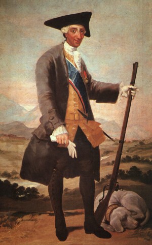 Oil goya francisco Painting - Charles III in Hunting Costume  1786-88 by Goya Francisco