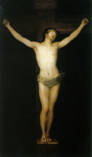 Oil goya francisco Painting - Crucified Christ  1780 by Goya Francisco