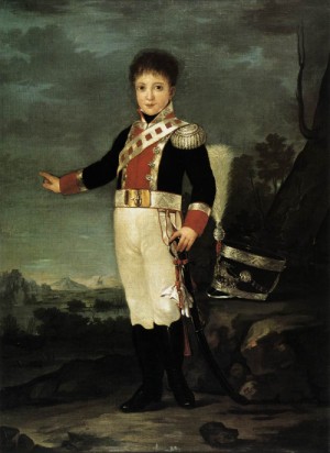 Oil gabriel Painting - Infante Don Sebastion Gabriel de Borbon y Braganza  1822 by Goya Francisco
