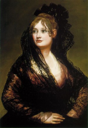 Oil goya francisco Painting - Isabel de Porcel  1804-05 by Goya Francisco