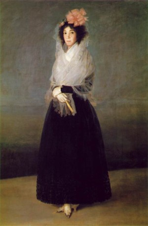 Oil goya francisco Painting - Marquesa de la Solana  c.1794-5 by Goya Francisco