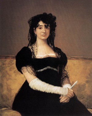 Oil portrait Painting - Portrait of Antonia Zárate  c. 1805 by Goya Francisco