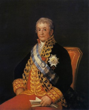 Oil portrait Painting - Portrait of José Antonio, Marqués de Caballero   1807 by Goya Francisco
