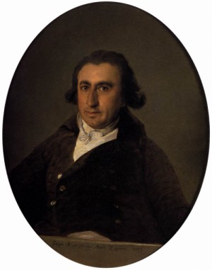 Oil goya francisco Painting - Portrait of Martín Zapater  1797 by Goya Francisco
