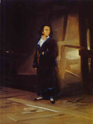 Oil goya francisco Painting - Portrait of the Artist Julio Asensio by Goya Francisco