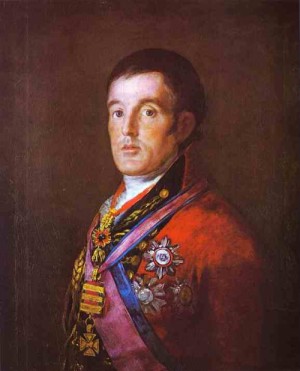 Oil goya francisco Painting - Portrait of the Duke of Wellington. 1812. by Goya Francisco