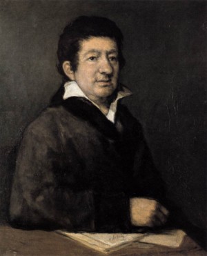 Oil goya francisco Painting - Portrait of the Poet Moratín  1824 by Goya Francisco