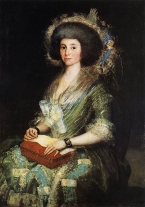 Oil goya francisco Painting - Portrait of the Wife of Juan Agustín Ceán Bermúdez   c. 1785 by Goya Francisco