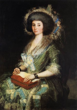 Oil goya francisco Painting - Portrait of the Wife of Juan Agustín Ceán Bermúdez   c. 1785 by Goya Francisco