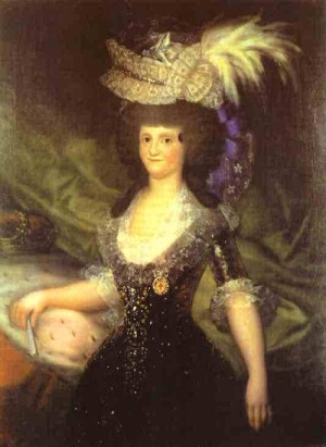 Oil goya francisco Painting - Queen Maria Luisa. 1789 by Goya Francisco