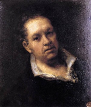 Oil goya francisco Painting - Self Portrait  1815 by Goya Francisco