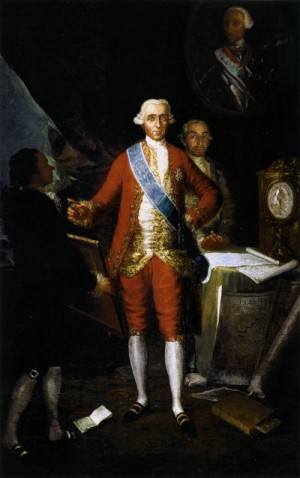 Oil goya francisco Painting - The Count of Floridablanca  1783 by Goya Francisco