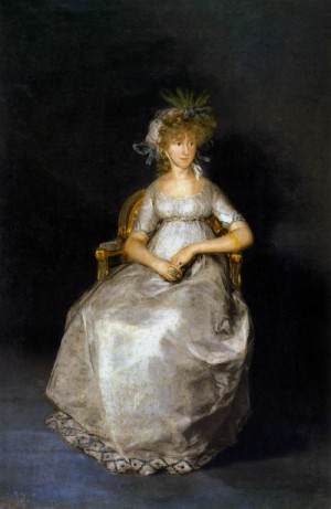 Oil goya francisco Painting - The Countess of Chinchon  1800 by Goya Francisco