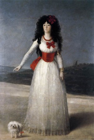 Oil goya francisco Painting - The Duchess of Alba   1795 by Goya Francisco