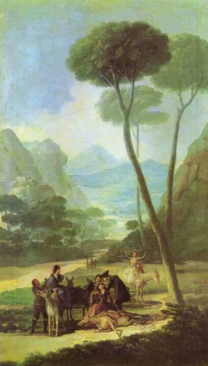 Oil goya francisco Painting - The Fall (La Caída). 1786-87 by Goya Francisco