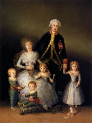 Oil goya francisco Painting - The Family of the Duke of Osuna  c. 1788 by Goya Francisco