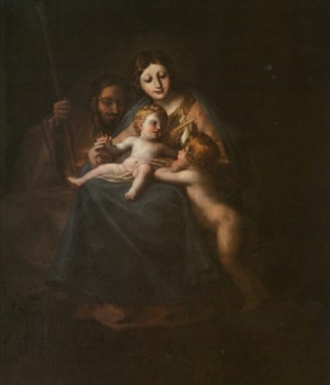 Oil goya francisco Painting - The Holy Family  c. 1780 by Goya Francisco