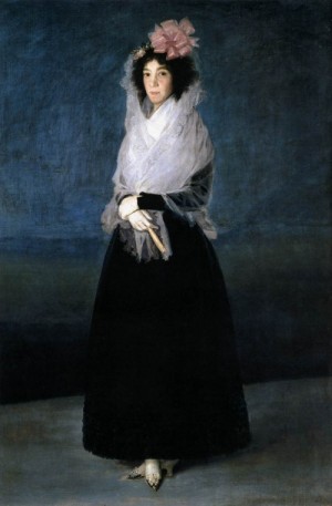 Oil goya francisco Painting - The Marquesa de la Solana  1794-95 by Goya Francisco