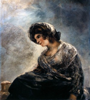 Oil goya francisco Painting - The Milkmaid of Bordeaux  1825—27 by Goya Francisco